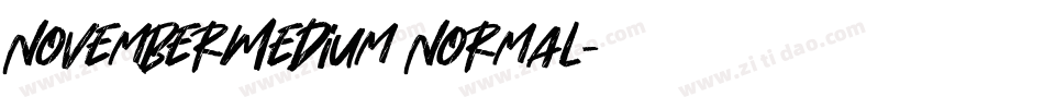 NovemberMedium Normal字体转换